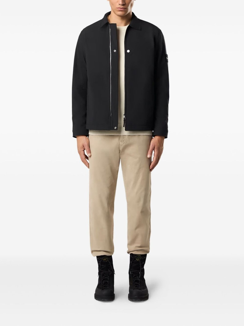 Stone Island logo-patch jacket outlook