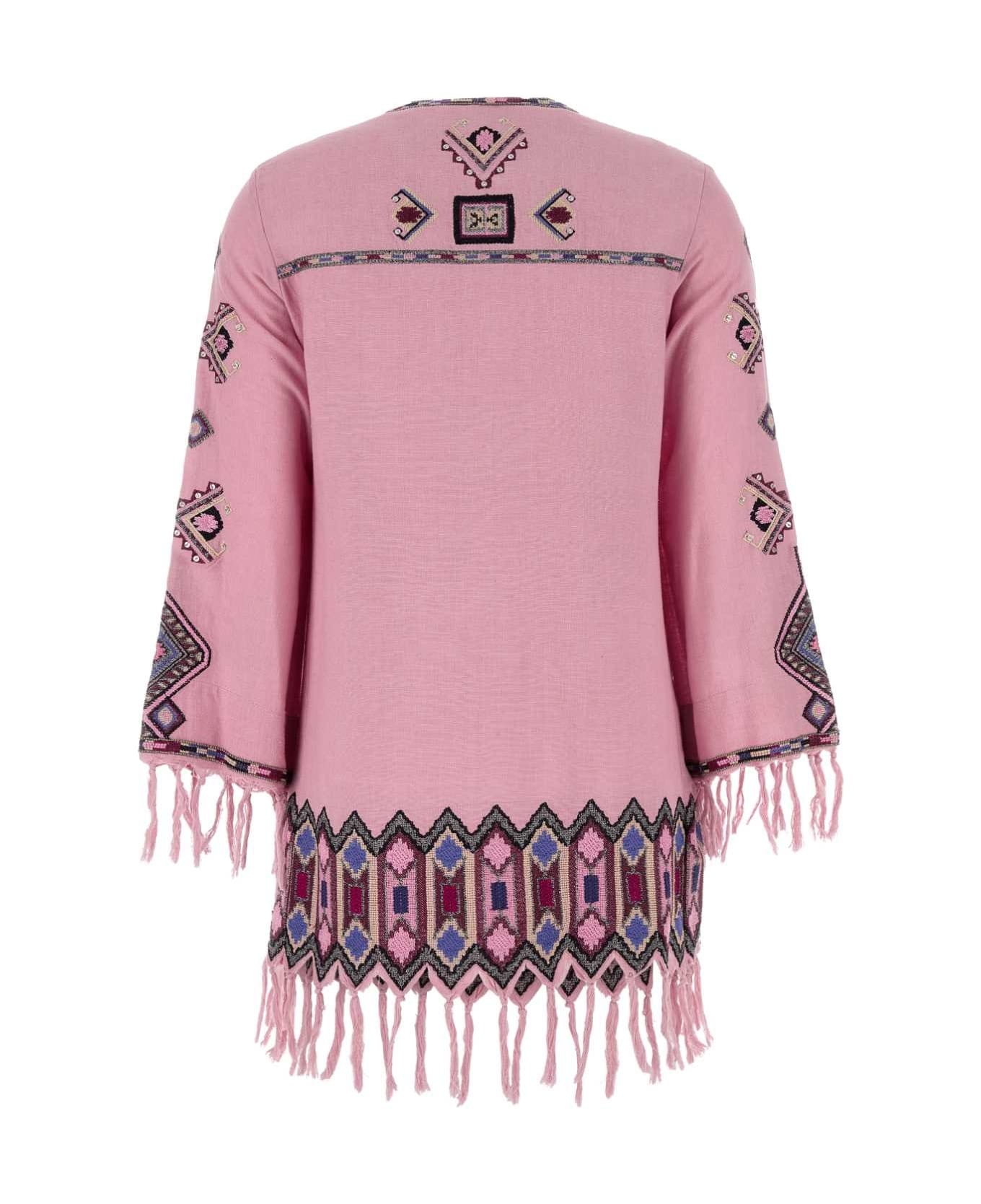 Embroidered Silk Zayana Mini Dress - 2