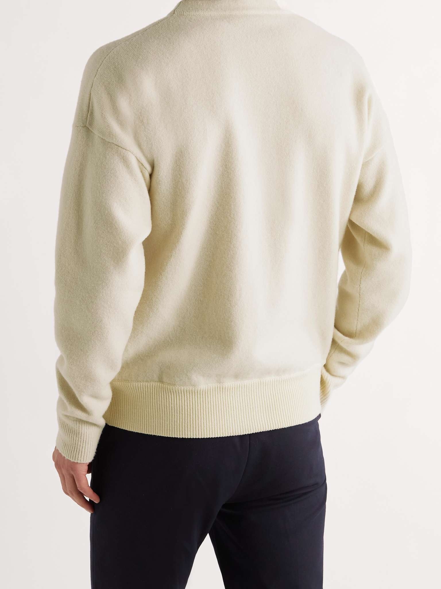 Layered Garment-Dyed Wish Virgin Wool Sweater - 4