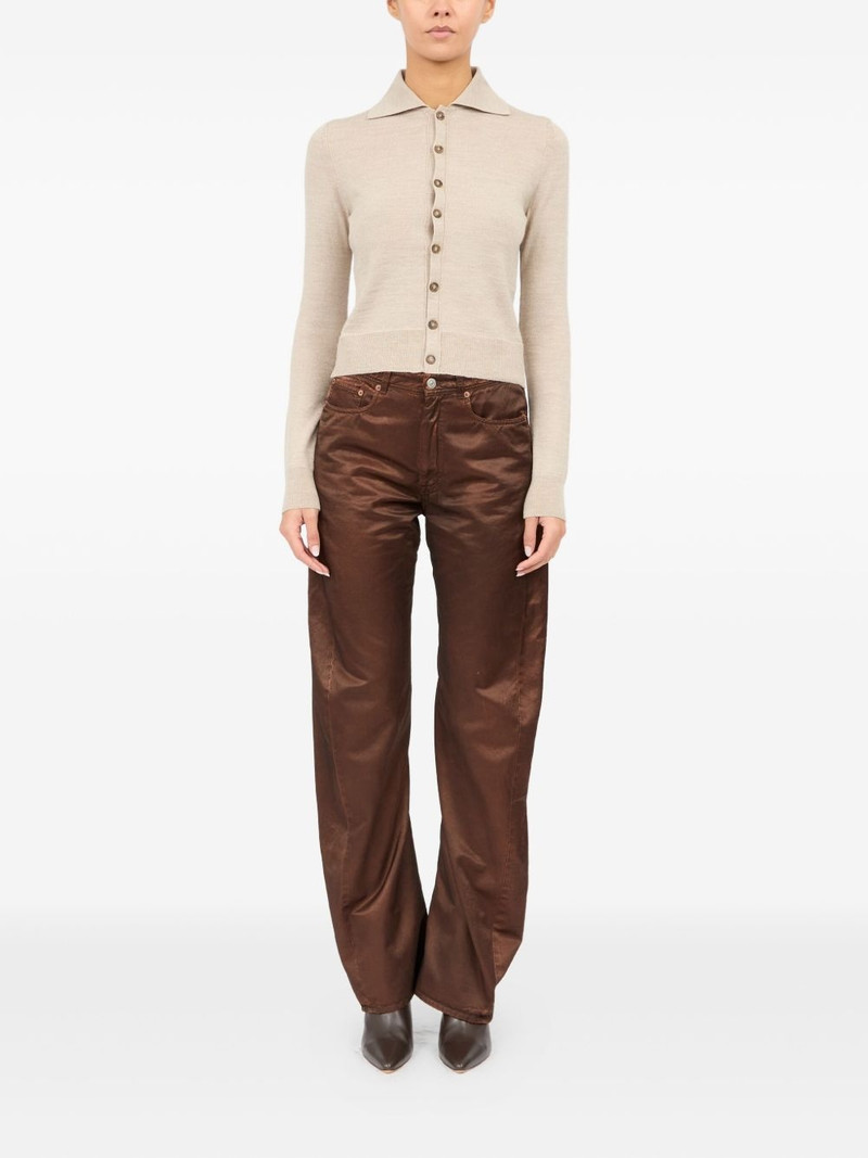 MM6 Maison Margiela spread-collar cardigan outlook