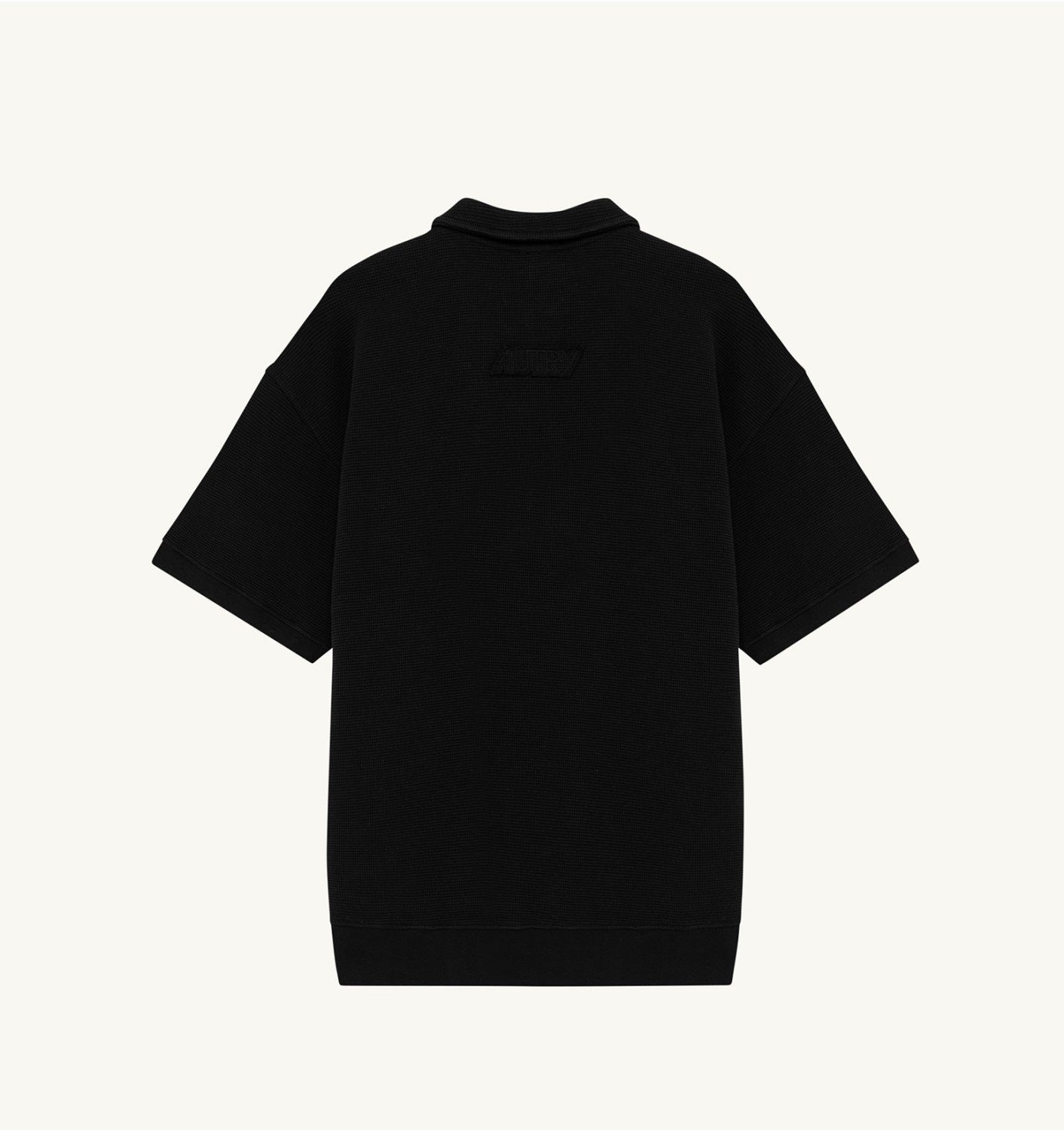 TONAL LOGO WAFFLE POLO MAN - 3