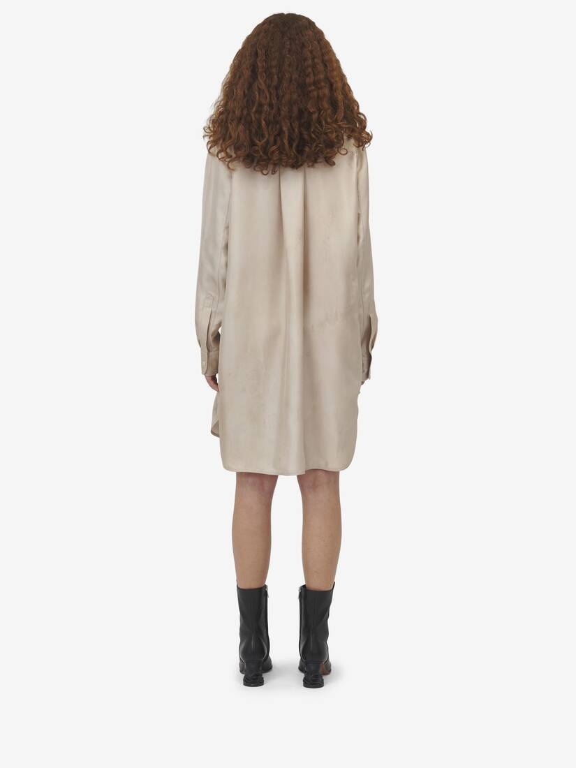 Sculpted Bum Mini Shirt Dress - 4