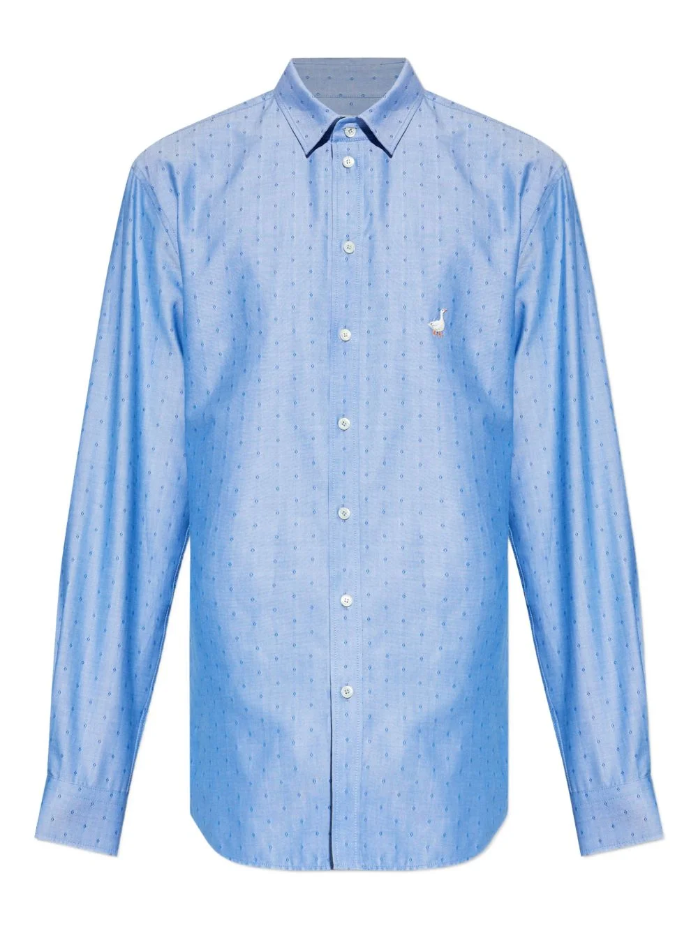 Goose-embroidered shirt - 1