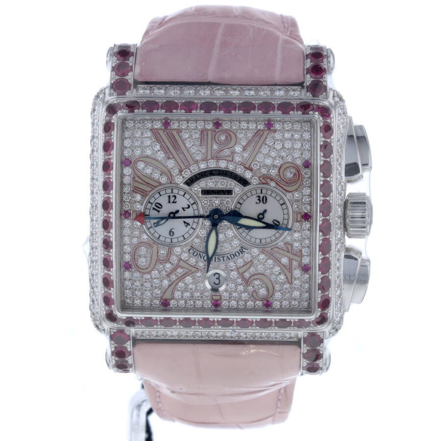 Franck Muller Conquistador Diamond Dial Ladies Watch 10000 H CC D CD RED ZONE - 1