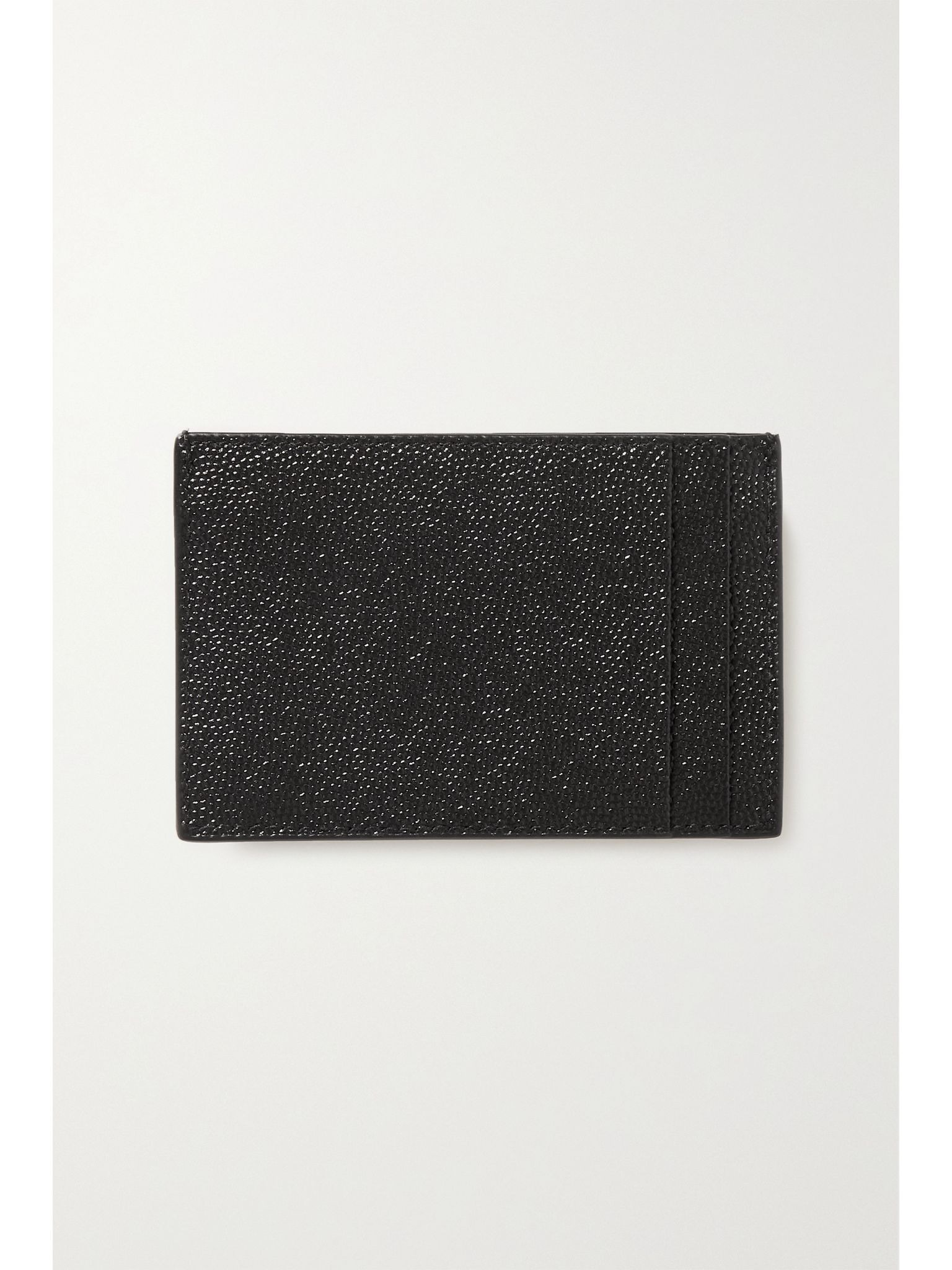 Uptown textured-leather cardholder Black - 3