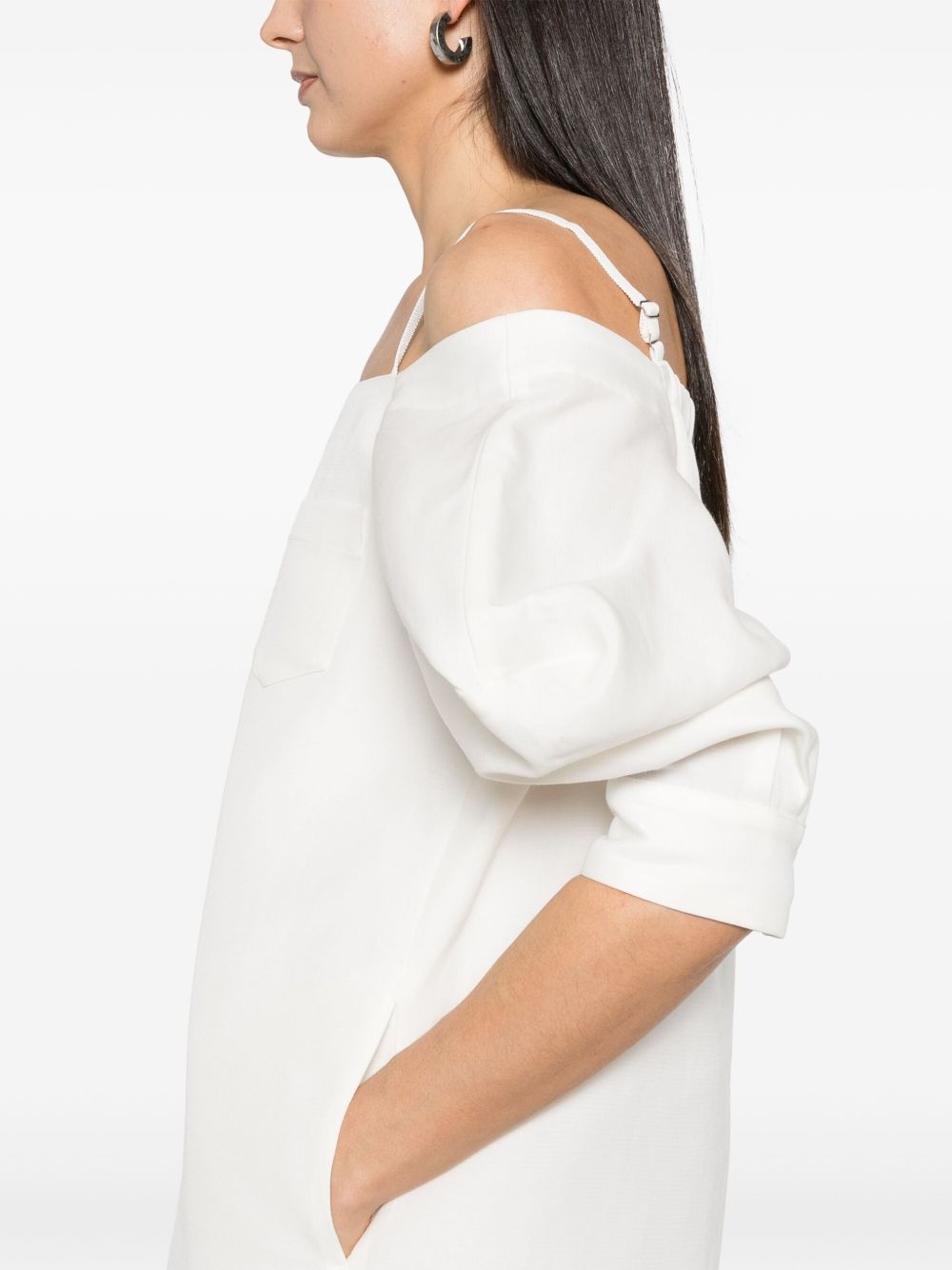 cold-shoulder mini dress - 5