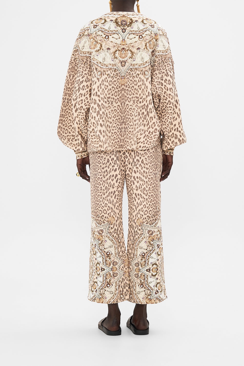 EMBELLISHED TUCK DETAIL SWEATER - 3
