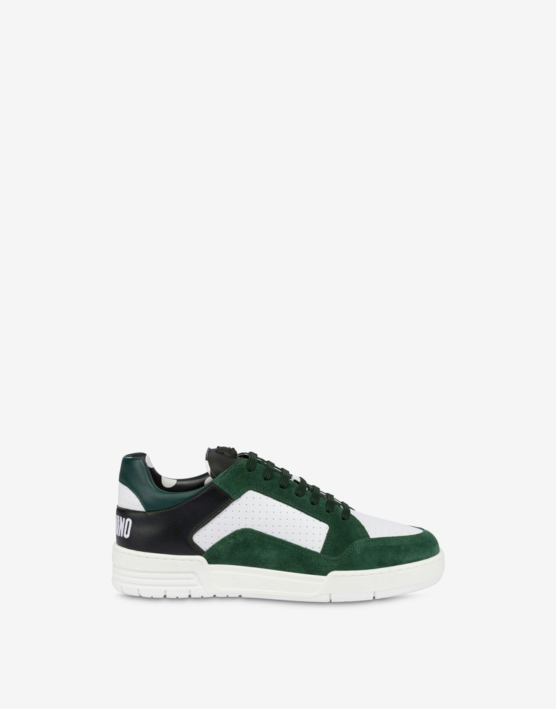 CALFSKIN AND SUEDE STREETBALL SNEAKERS 2