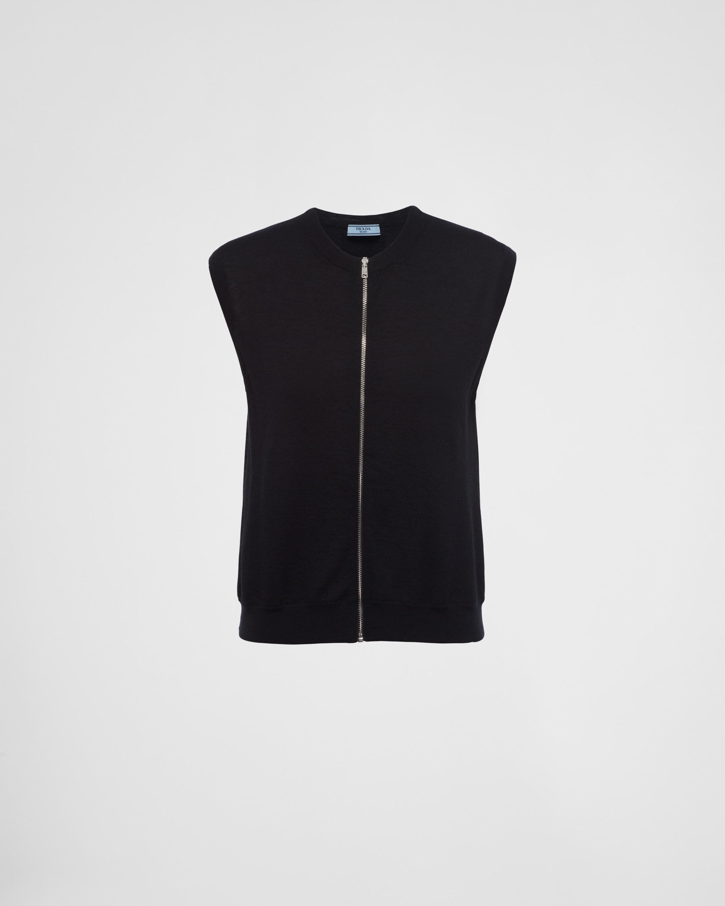 Cashmere zipper vest - 1