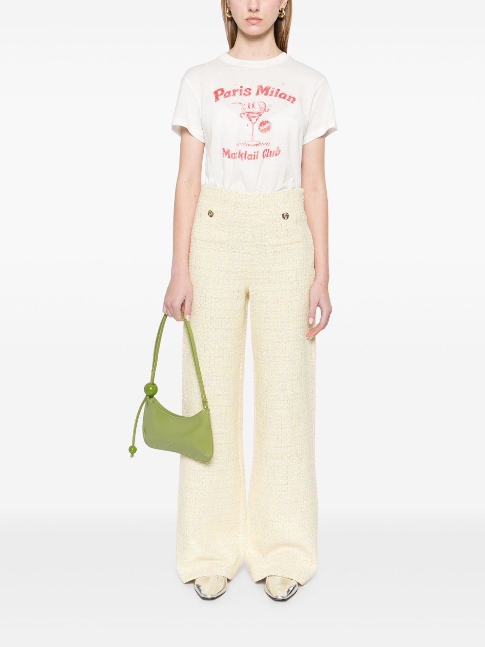 tweed straight-leg trousers - 2