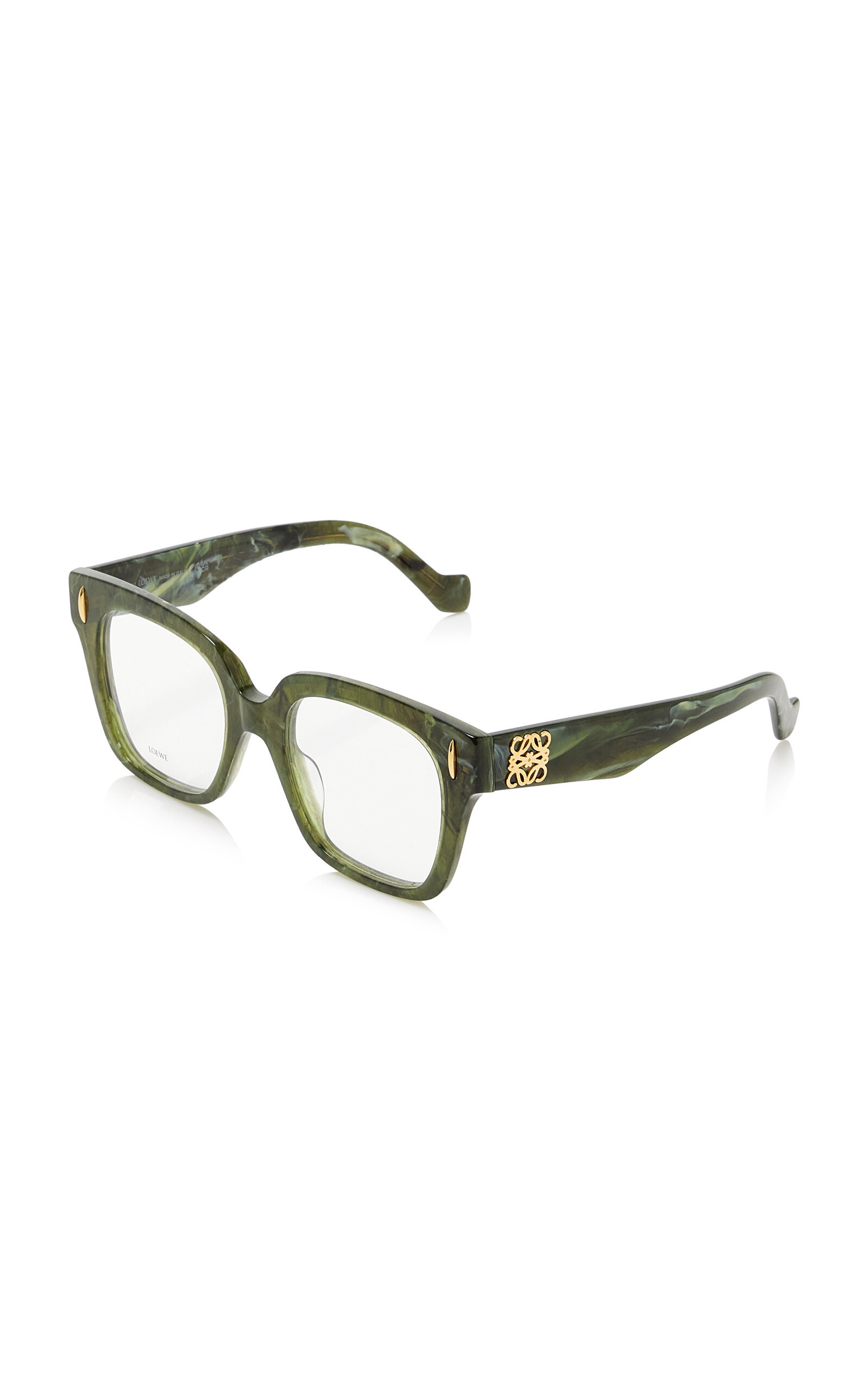 Square-Frame Acetate Glasses green - 3