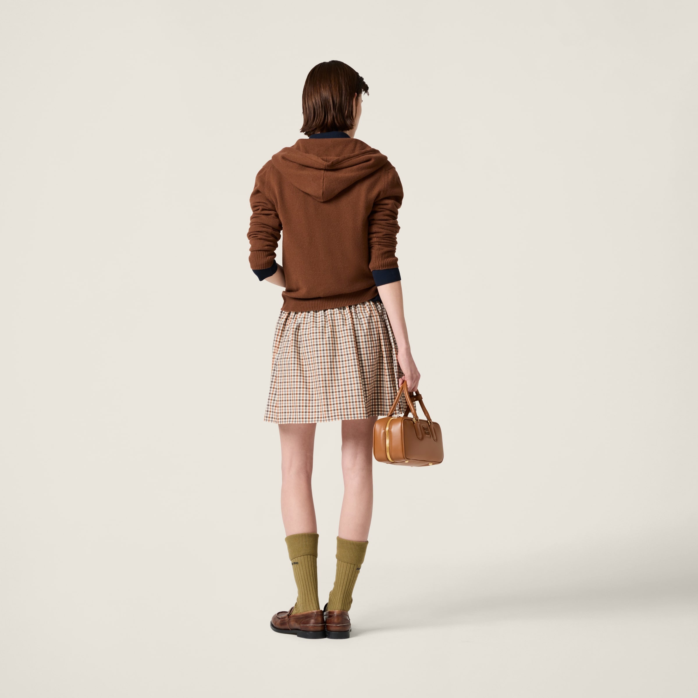 Zippered cashmere hoodie jacket - 3