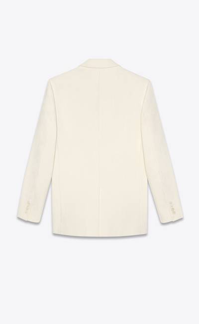 SAINT LAURENT jacket in tussah silk and viscose shantung outlook