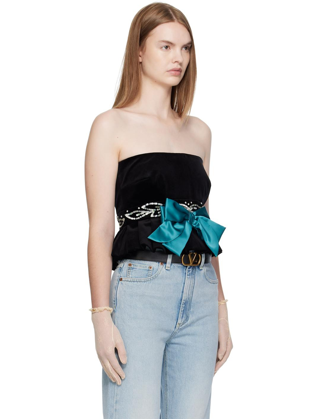 Black Velvet Tank Top - 2