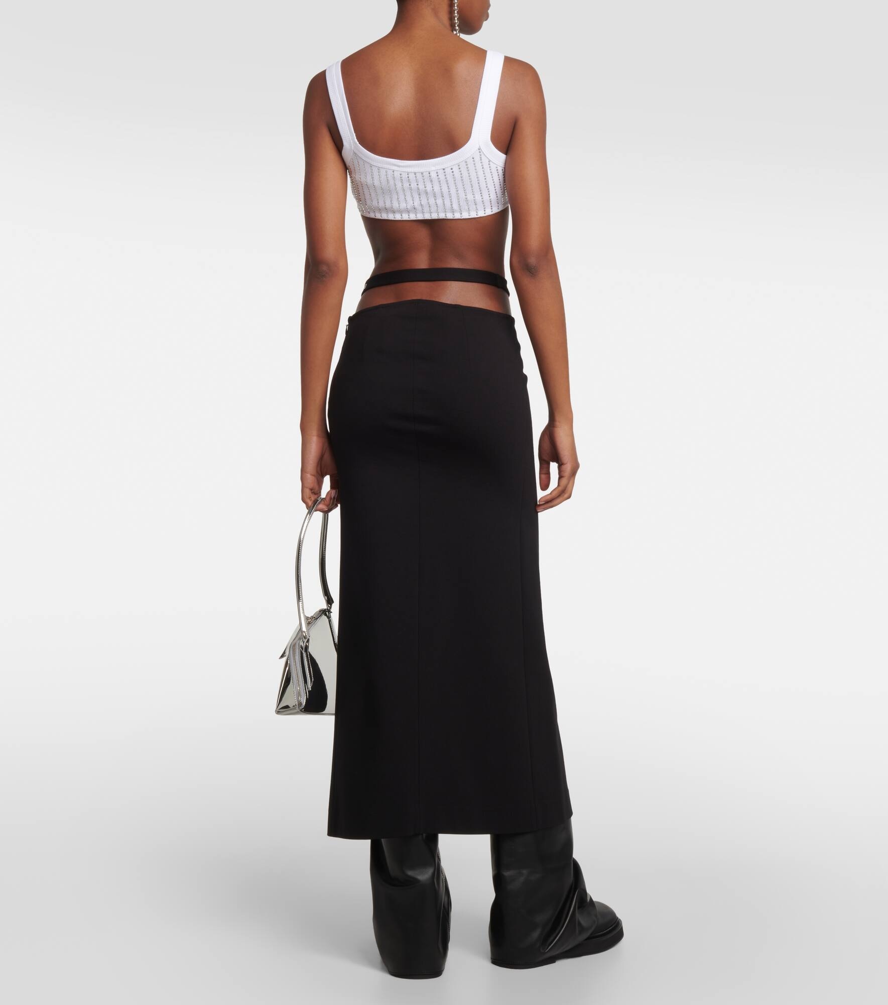 Cutout midi skirt - 3