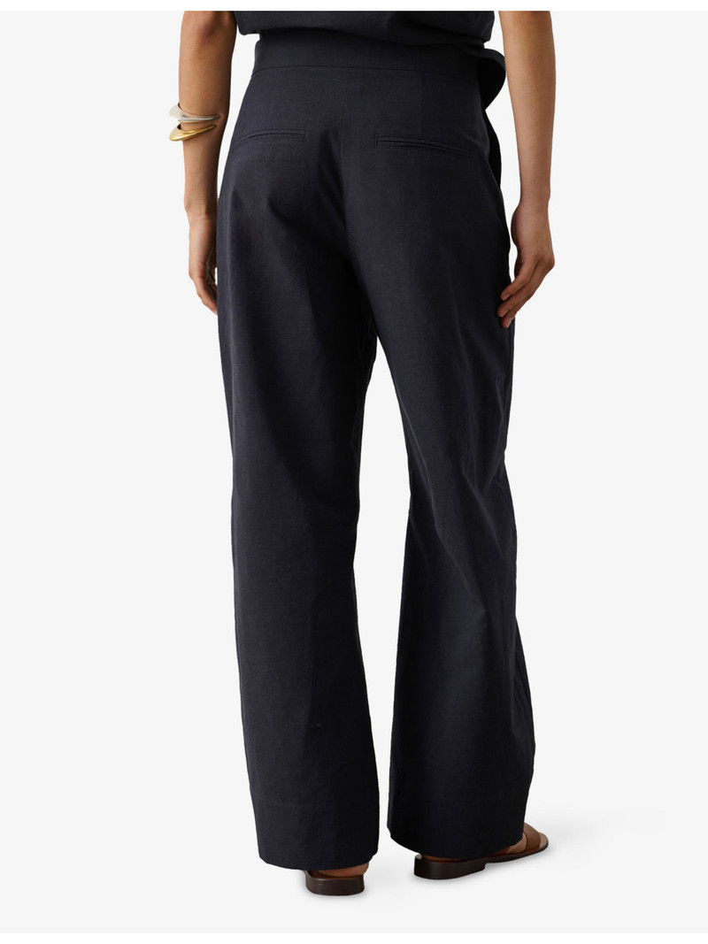 Hawk Straight-Leg High-Rise Crepe Trousers 3