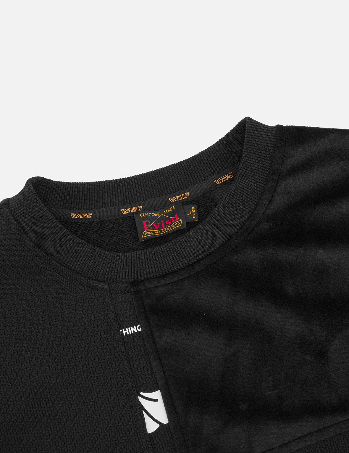Kamon Appliqué Patchwork Loose Fit Sweatshirt - 10