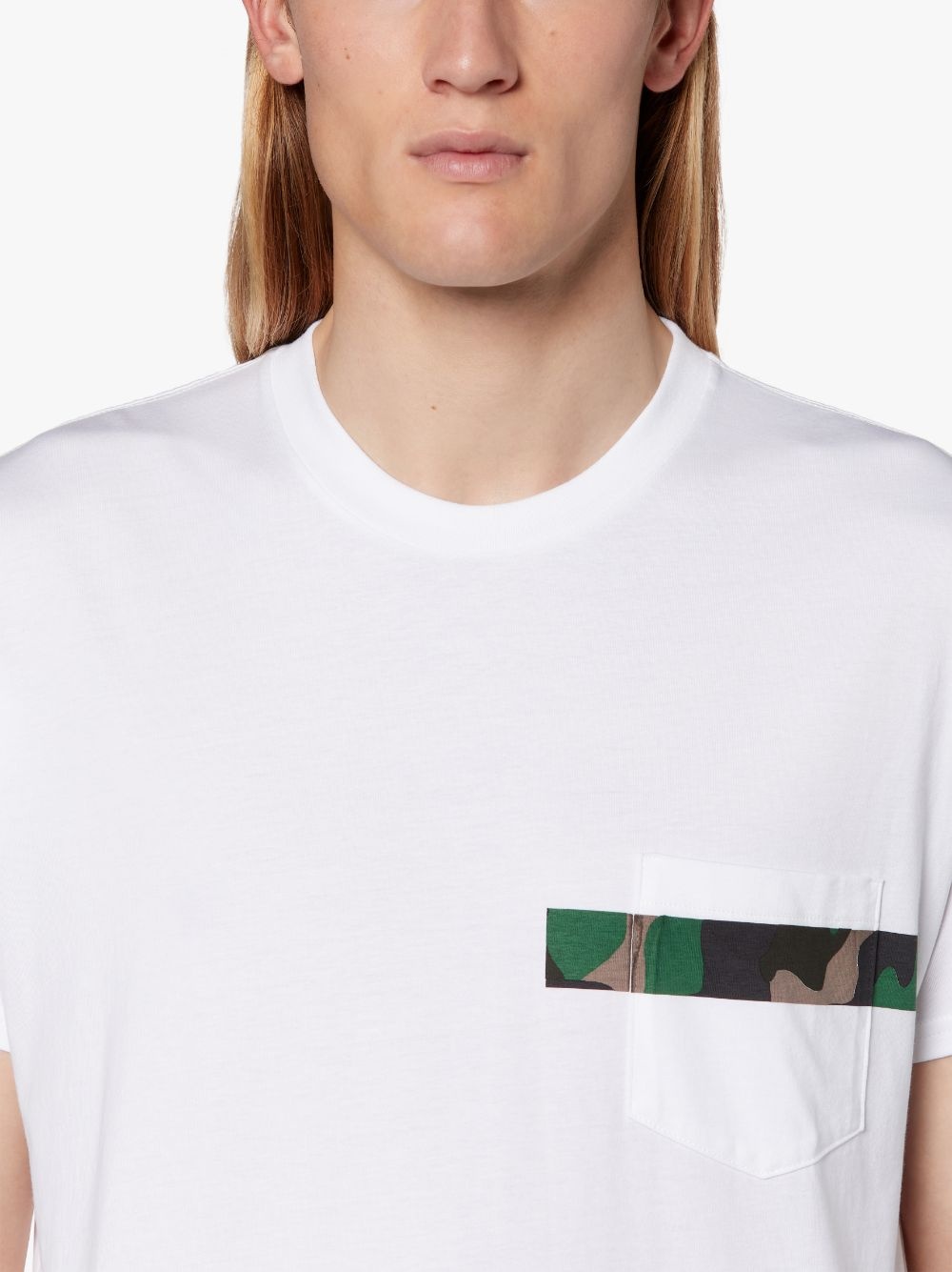 WHITE X CAMO COTTON T-SHIRT | GJM-206 - 5