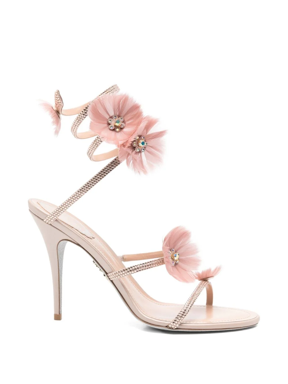 Jolene embellished-flowers heeled sandals - 1