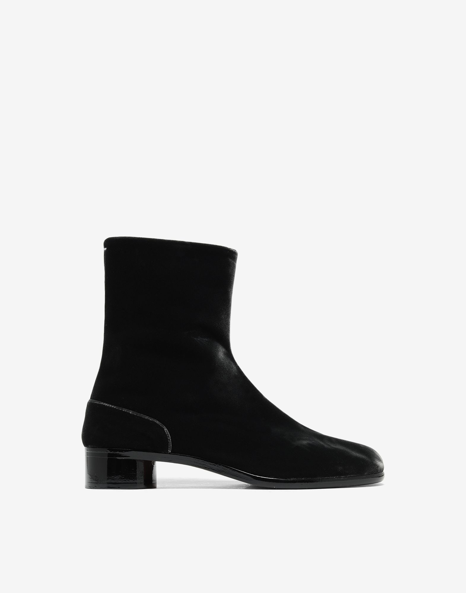 Tabi velvet ankle boots - 1