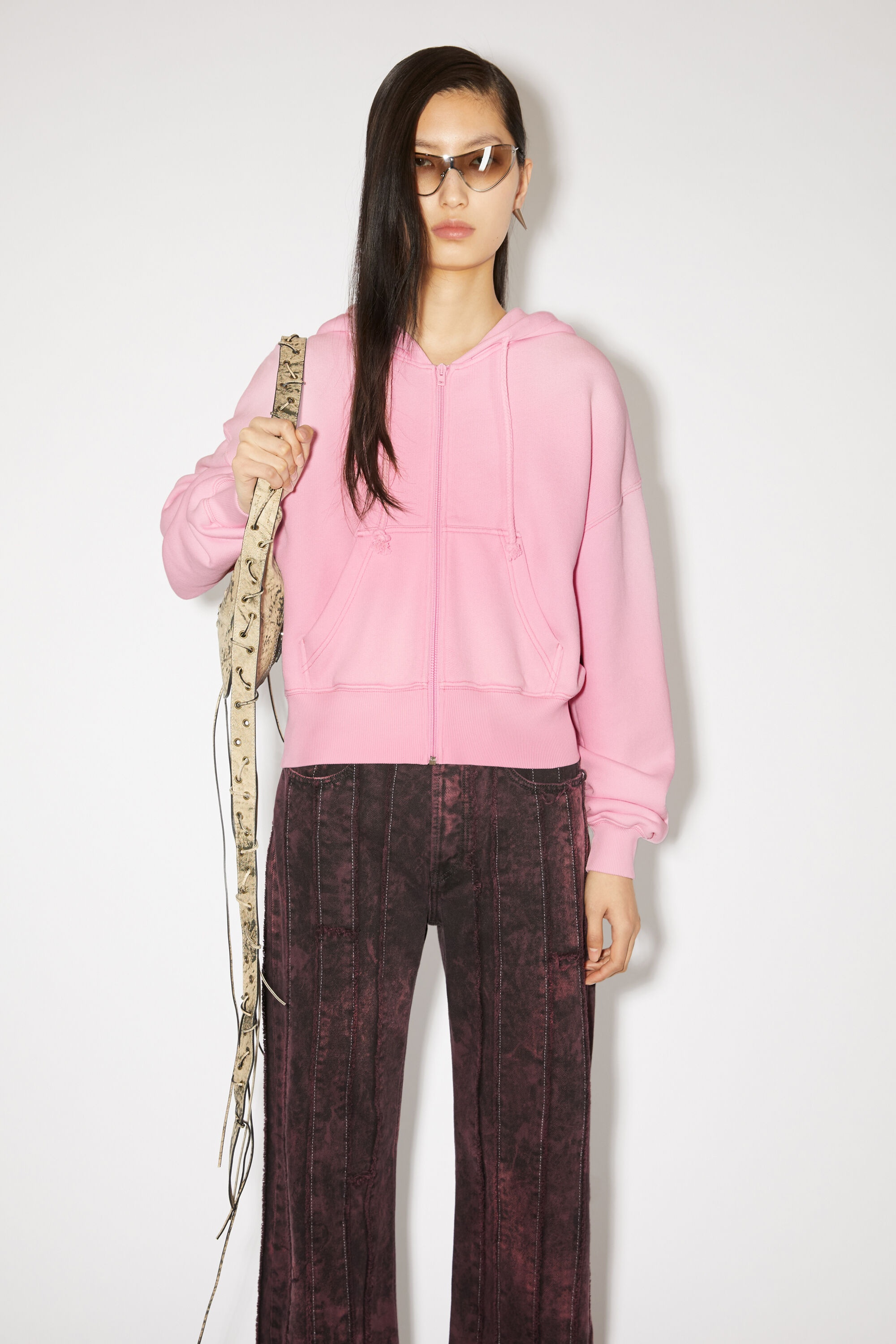 Dyed zippered jacket - Bubble Pink - 2