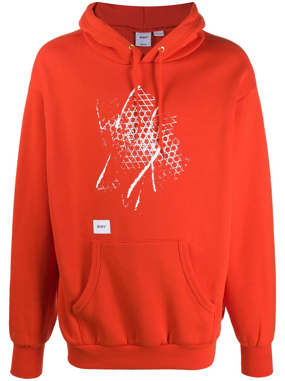 graphic print hoodie - 1