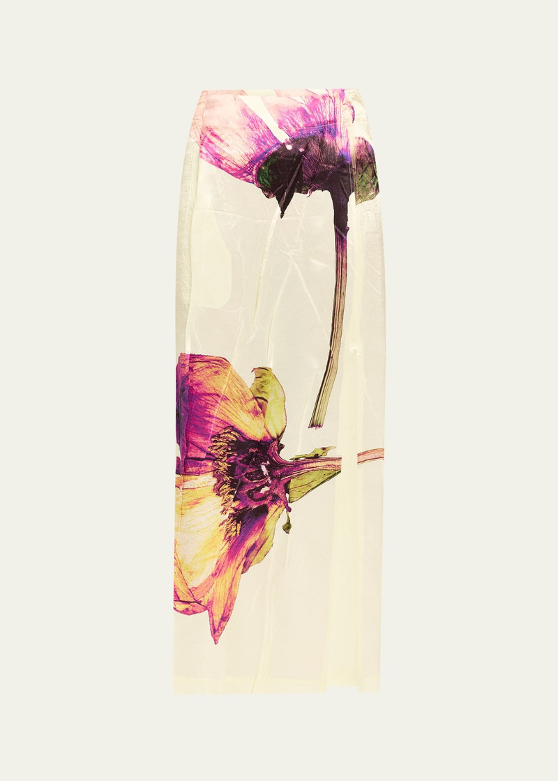 Pressed Flora Printed Skirt 1