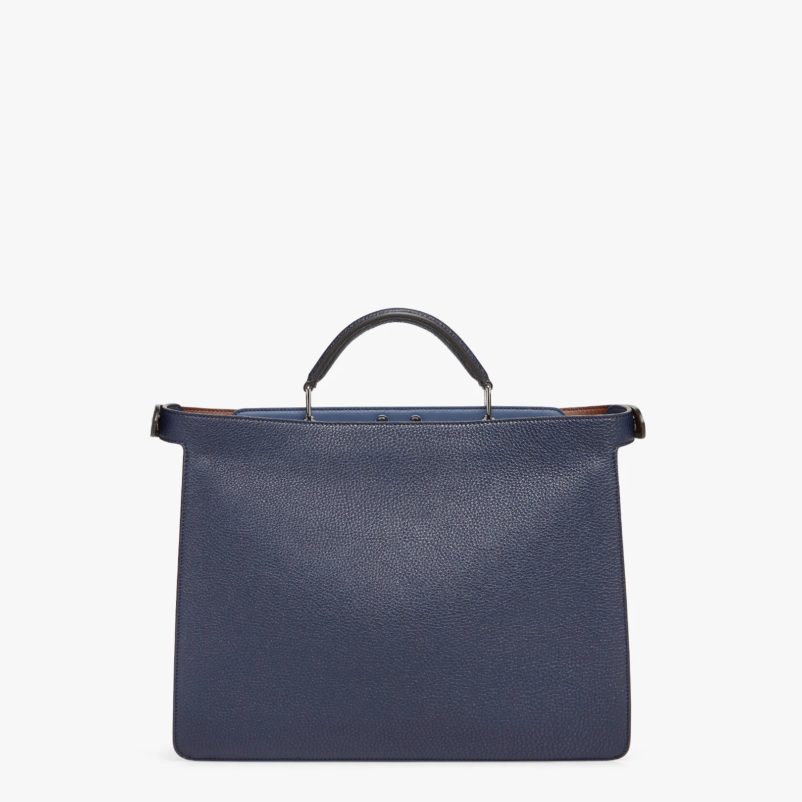 Dark blue leather bag - 4