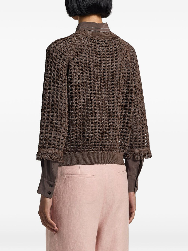 sequinned cordonet sweater 4