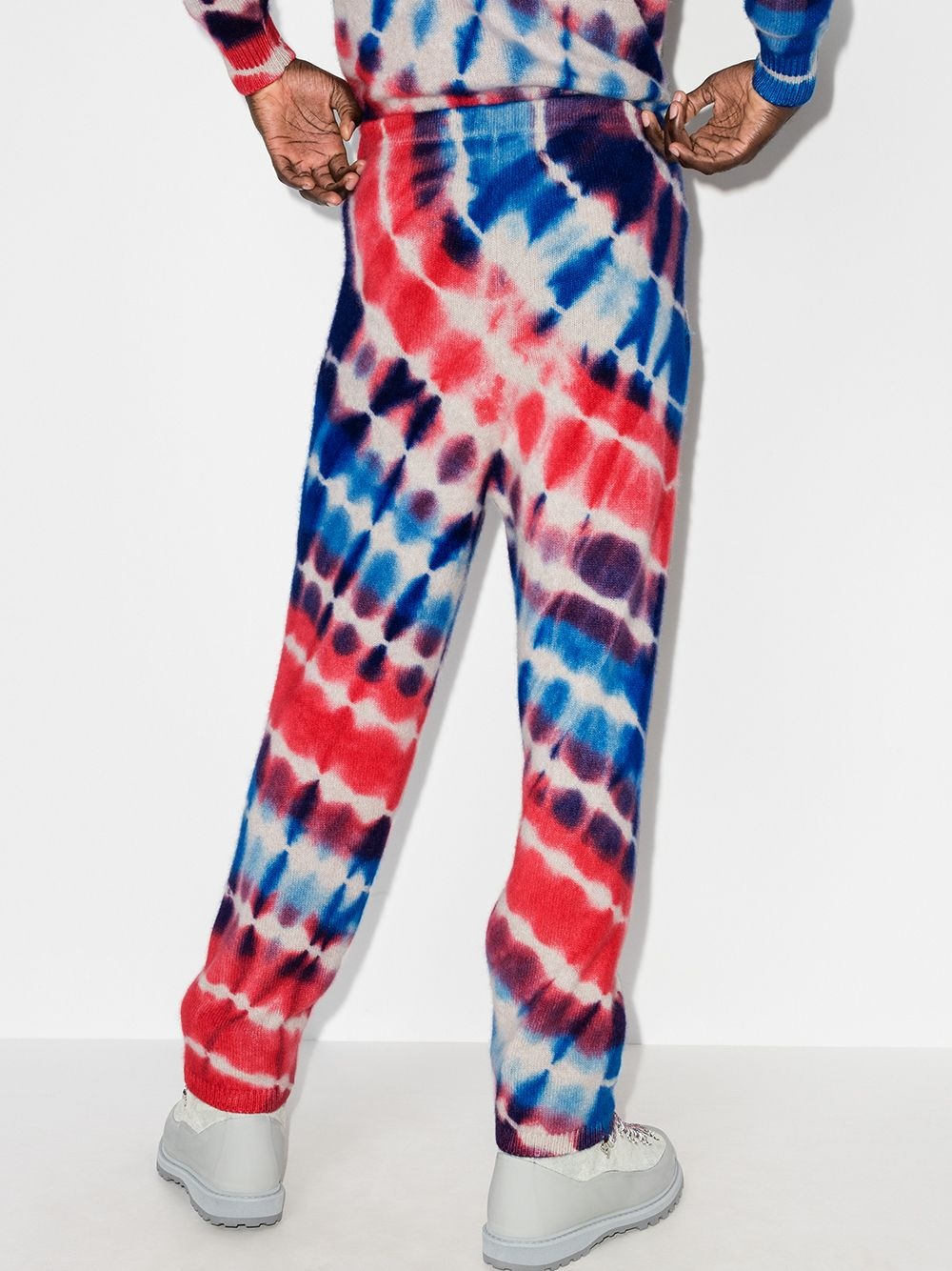 tie-dye print track pants - 3