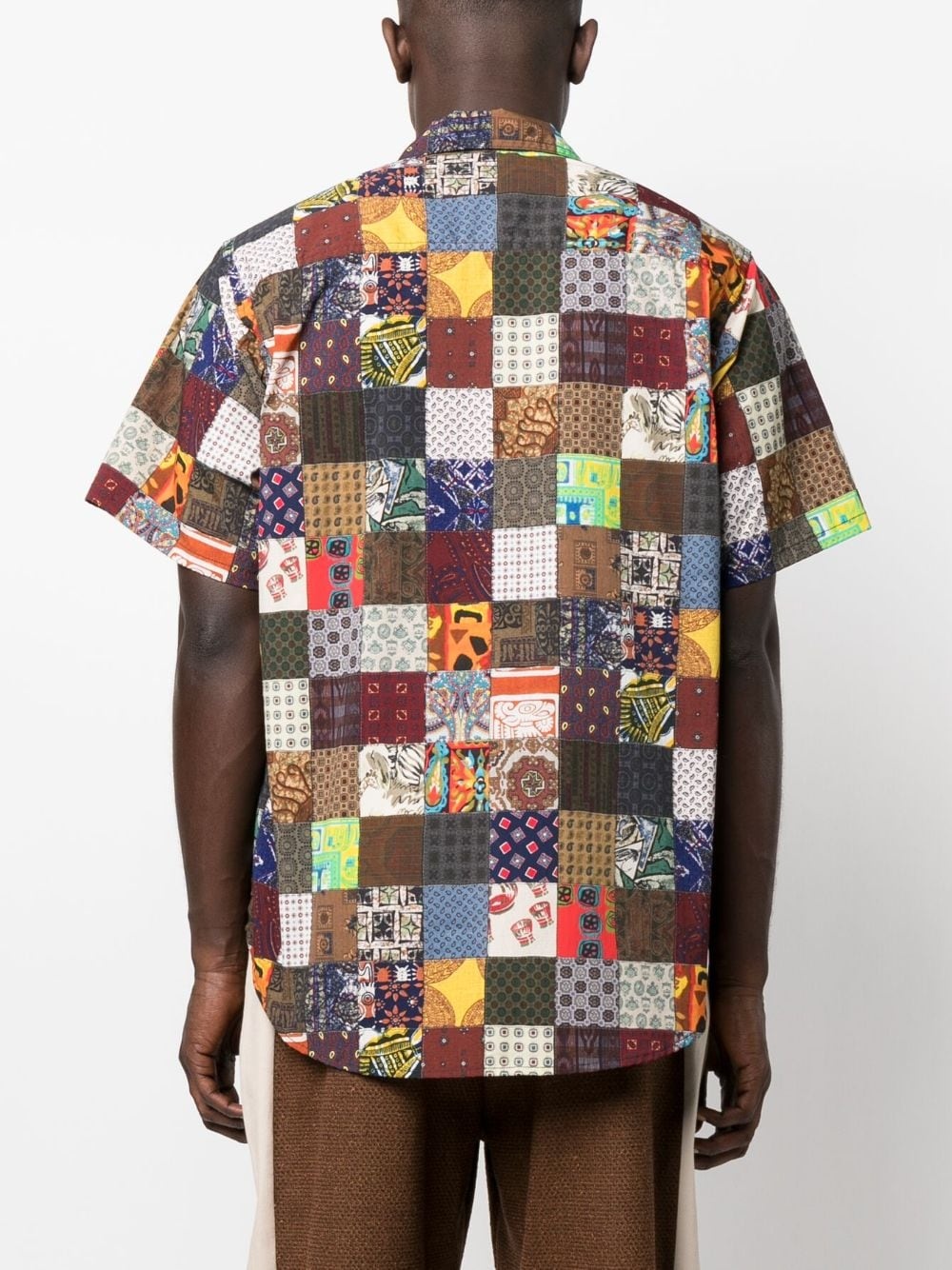 Adventure patchwork-print shirt - 4