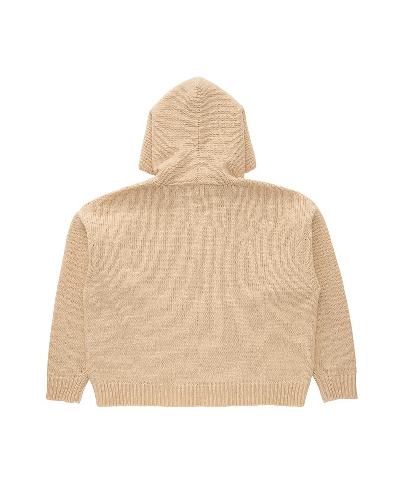 AMPLUS SB KNIT HOODIE P.O. IVORY - 2