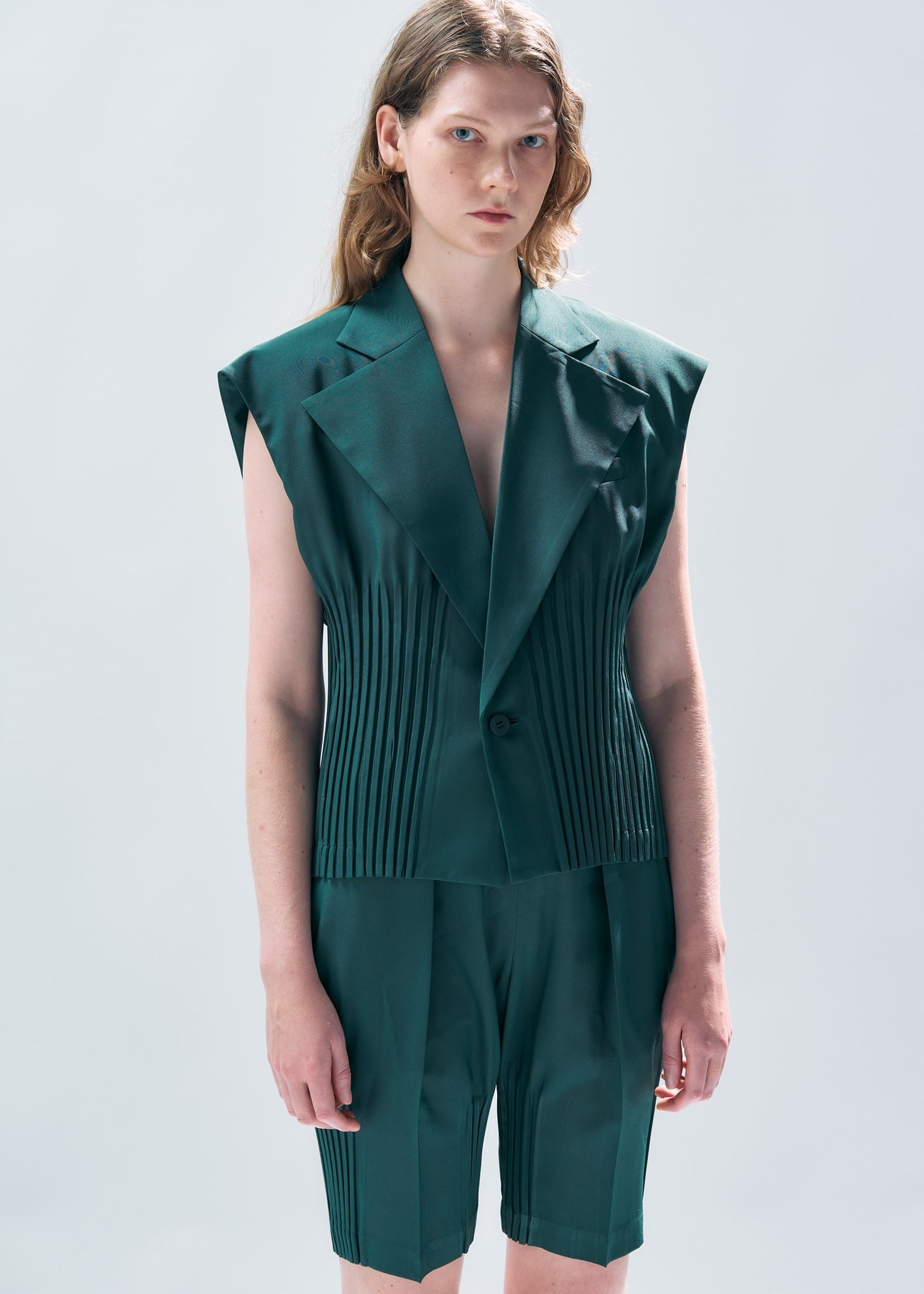 ISSEY MIYAKE LITHE SUIT PB VESTS | REVERSIBLE