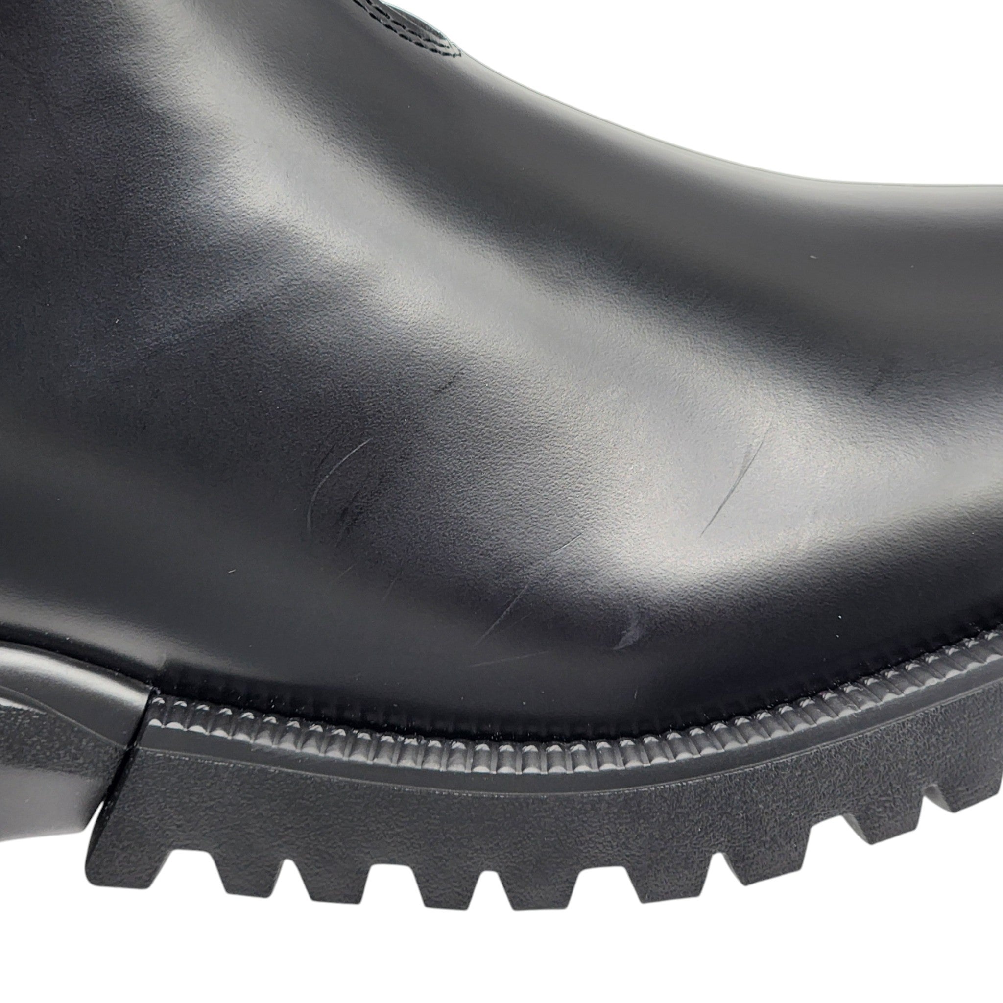 Dior Combat Chelsea Boots - Polished Calfskin - Black - 40 - 6