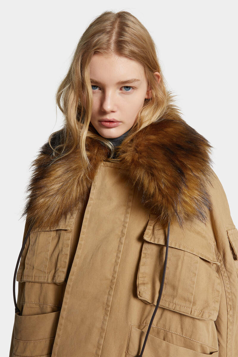 MILITARY FUR COLLAR PARKA - 6