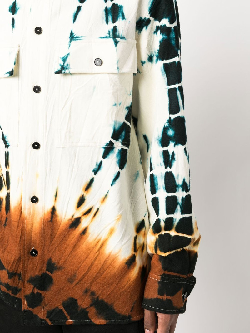 tie-dye chest pocket shirt 5
