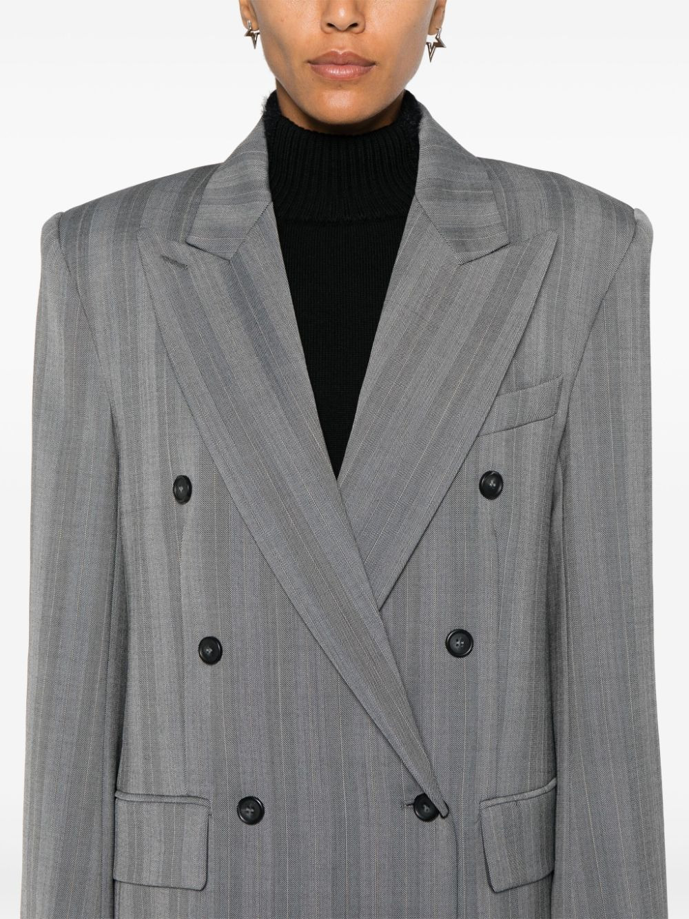 Sportmax Women Wool Double-Breasted Jacket - 4
