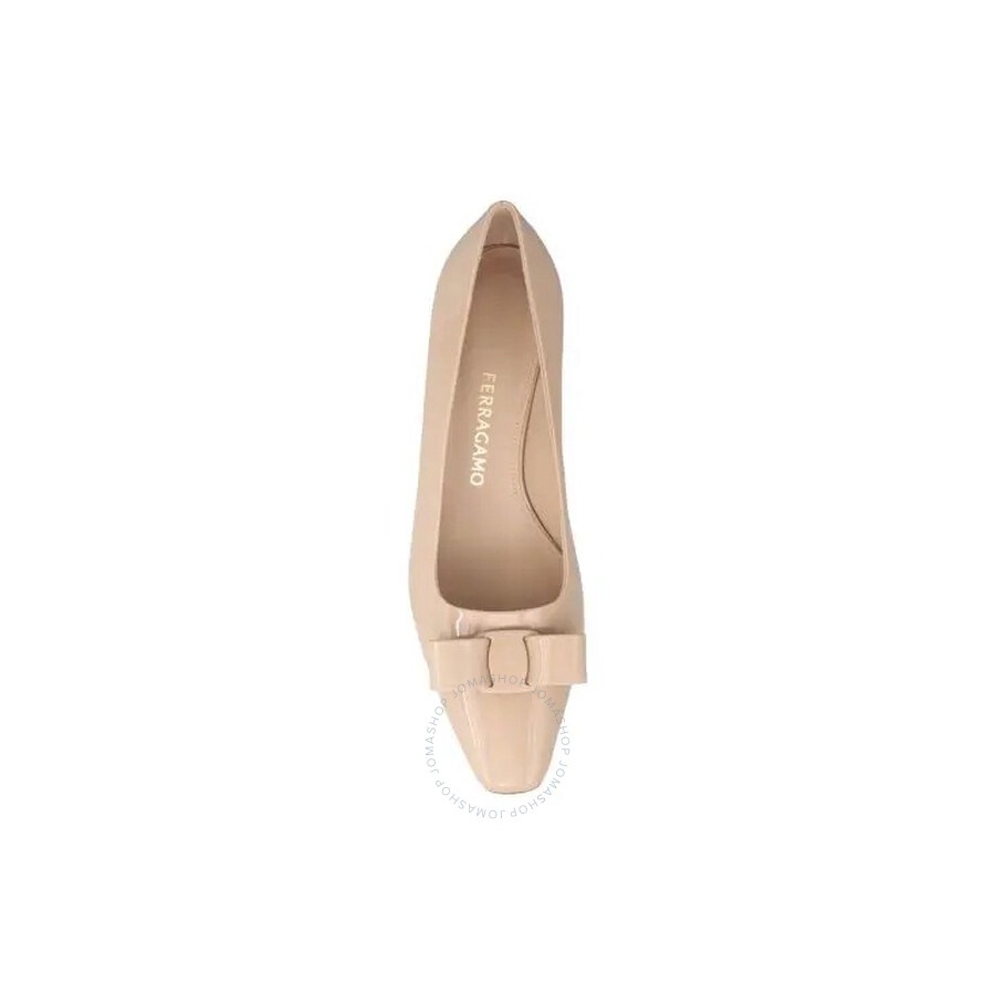 Ferragamo Anz Patent Leather Vara Bow Pumps - 3