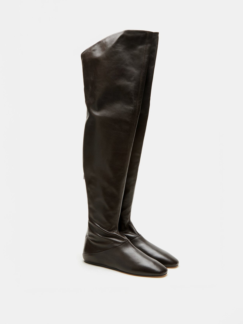 LE MONDE BÉRYL Luna Tall Boot / Chocolate Leather outlook