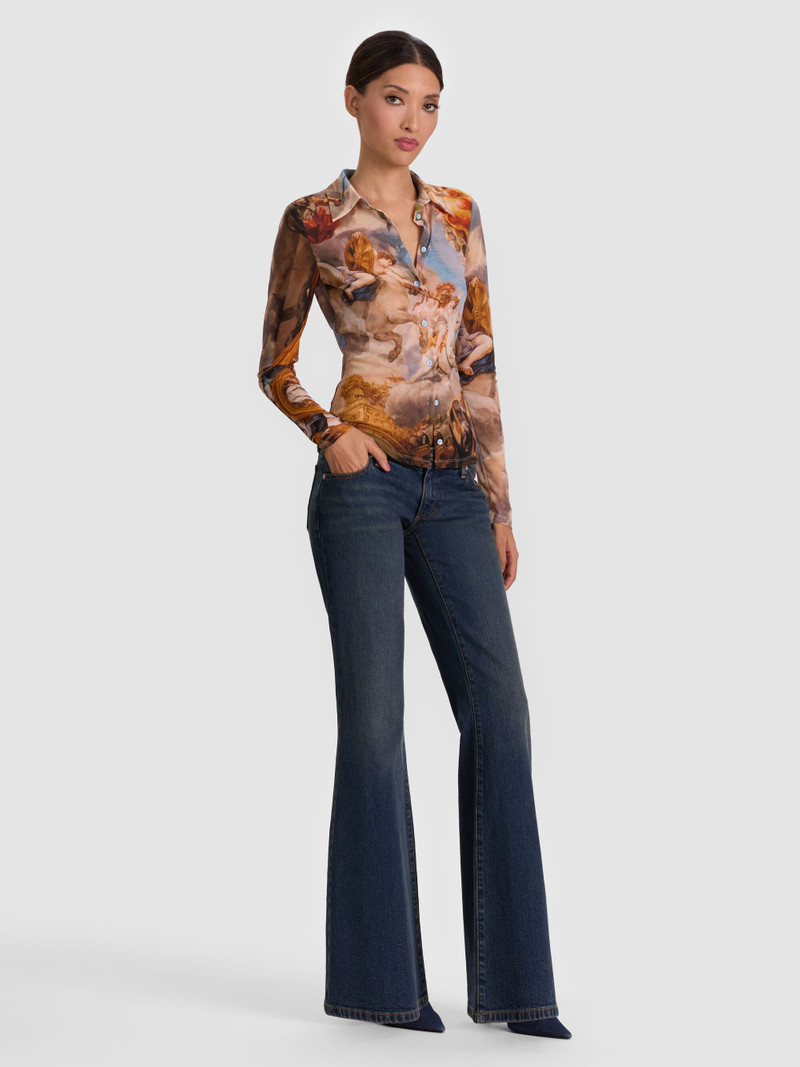 JADE MESH BUTTON DOWN 7
