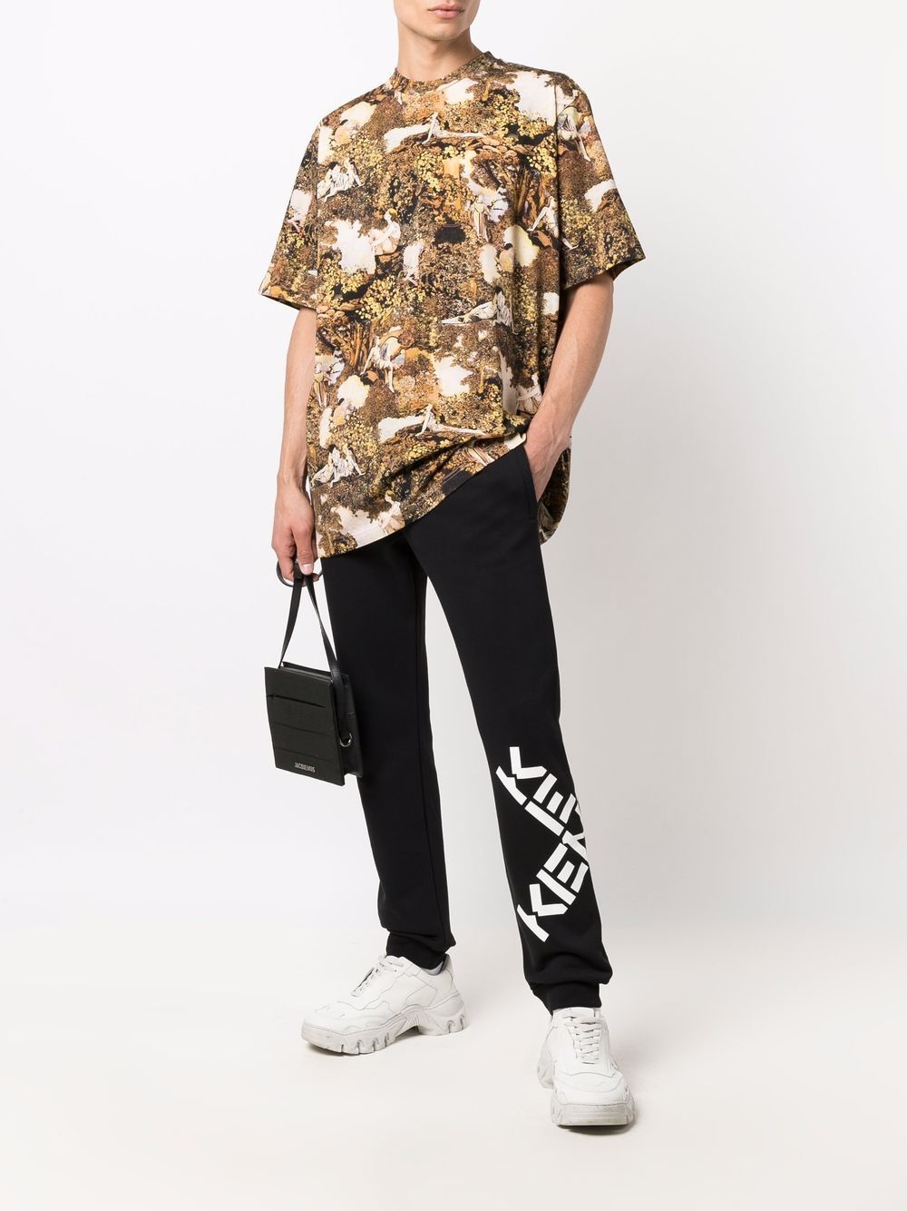 cross logo track pants - 2