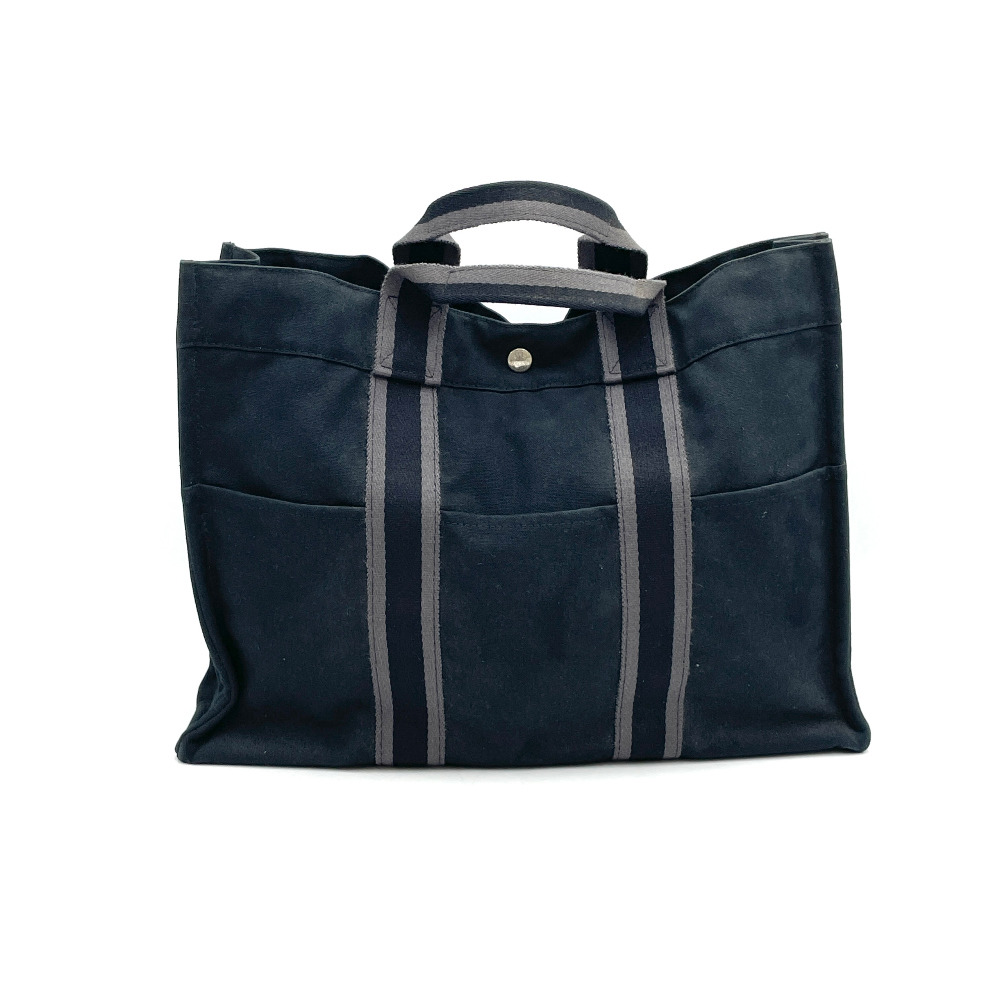 Hermes Black Fabric Furutto GM - 3