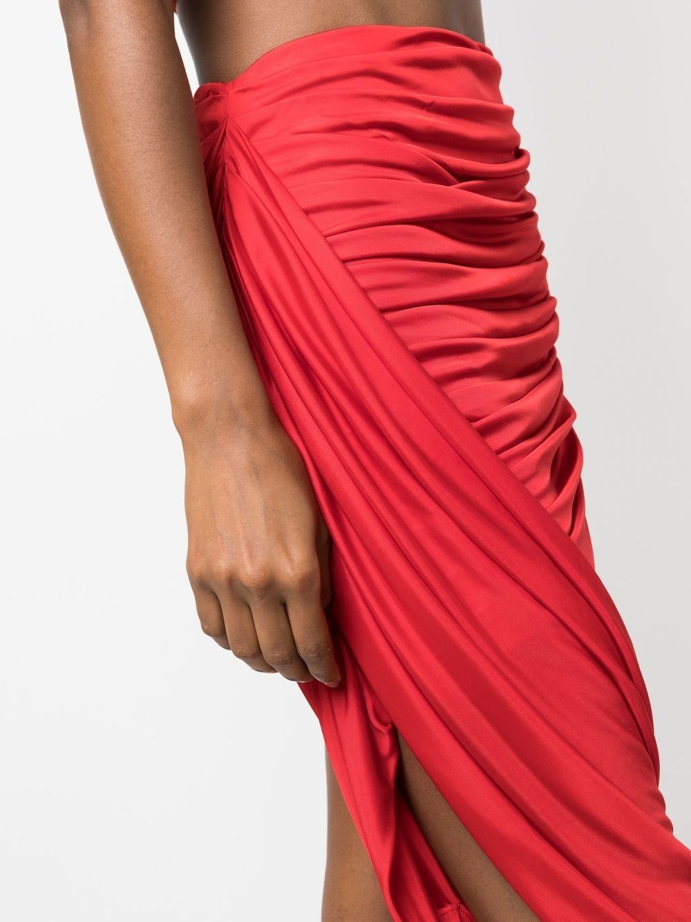 ruched asymmetric bodycon skirt - 5