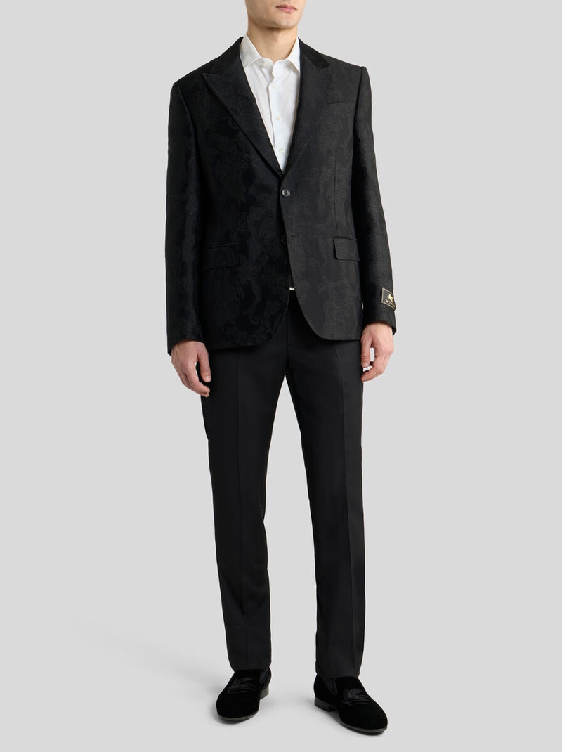 Etro SINGLE-BREASTED COTTON-BLEND JACQUARD JACKET WITH FLORAL MOTIF outlook
