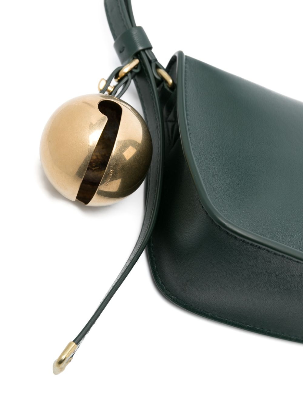 charm-detail leather shoulder bag - 4
