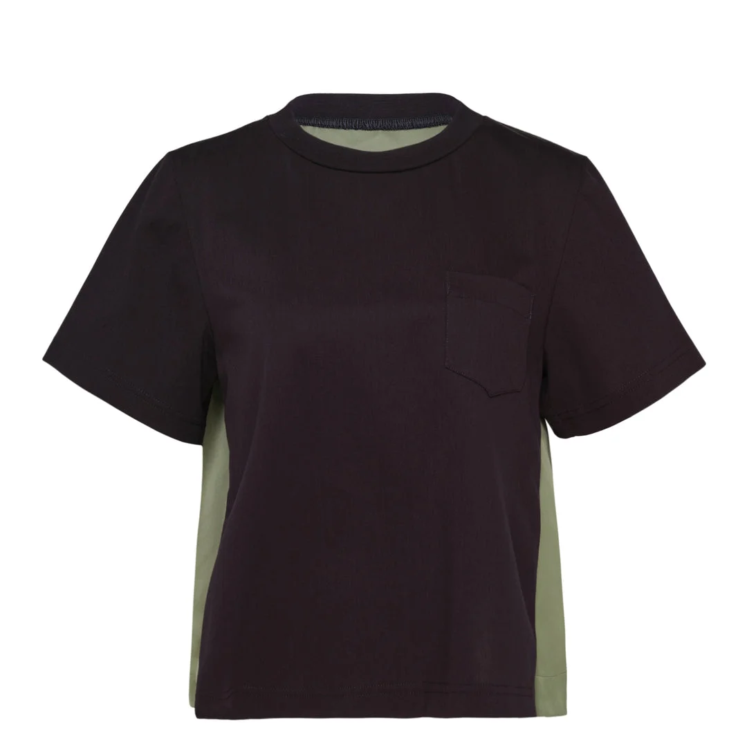 Nylon Twill Cotton Jersey T-Shirt - 1