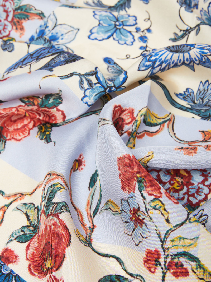 SIAM Printed silk scarf 3