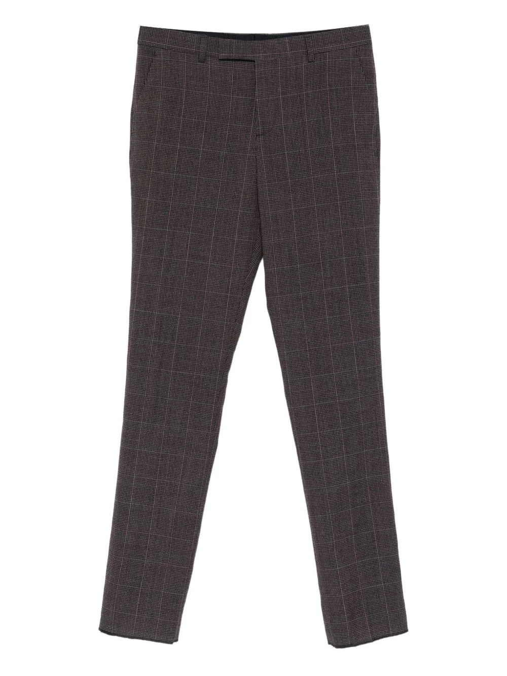 check-print trousers - 1