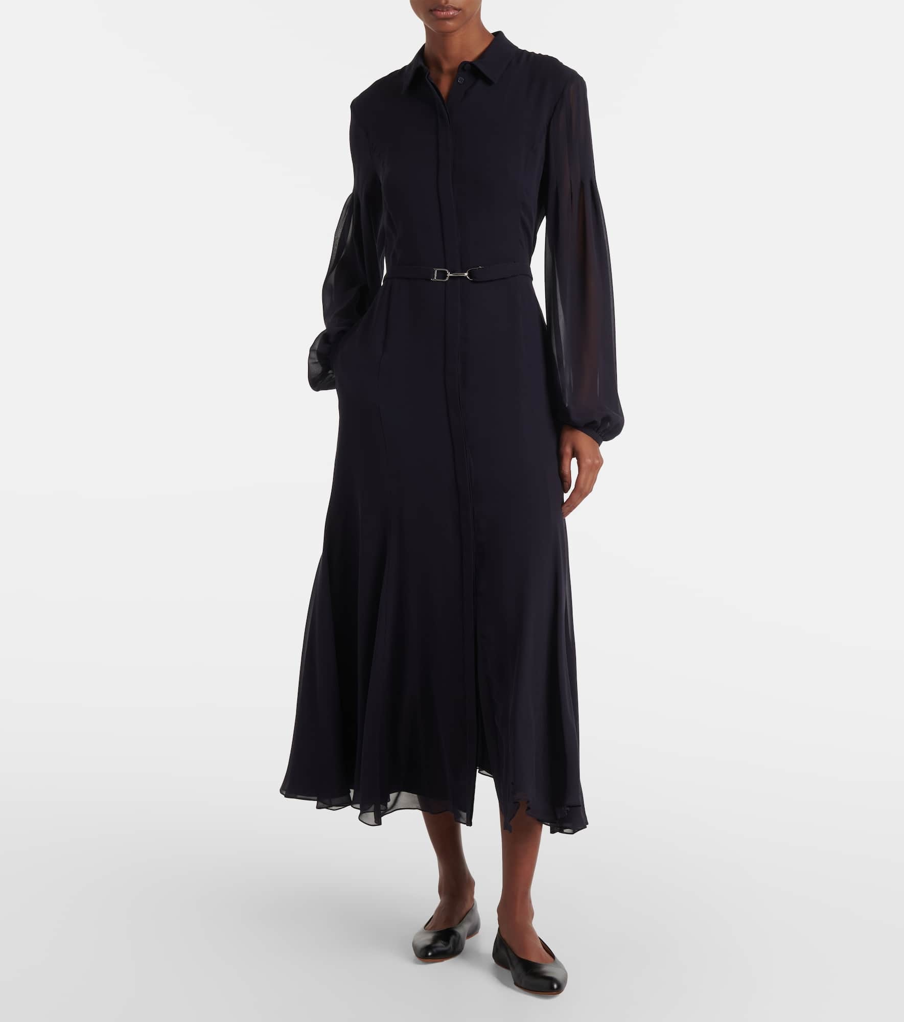 Holt silk midi dress - 2