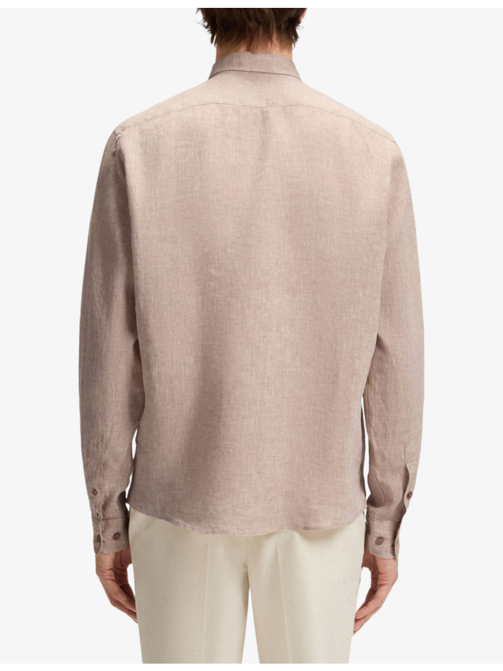 Regular-Fit Long-Sleeve Linen Shirt - 4